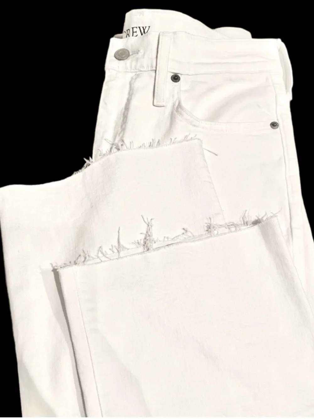 J. Crew Cream Ankle Jeans